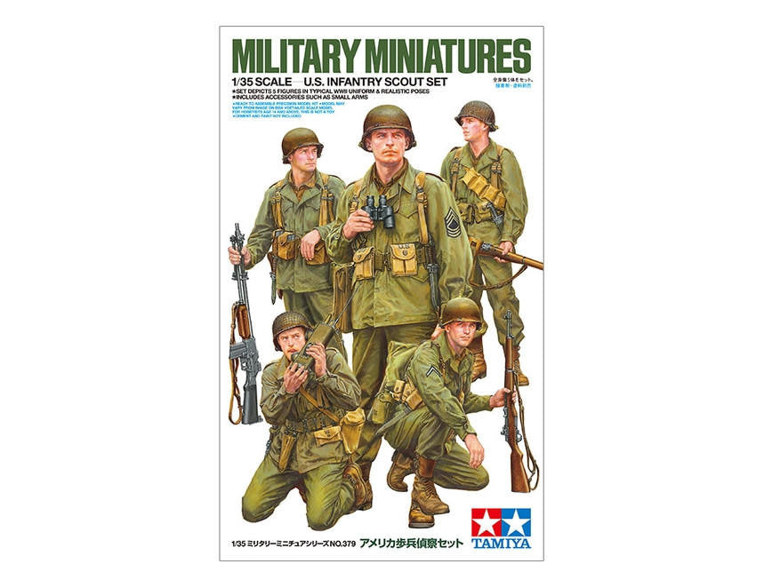 Tamiya 1/35 WWII US Infantry Scout Soldiers 5 35379